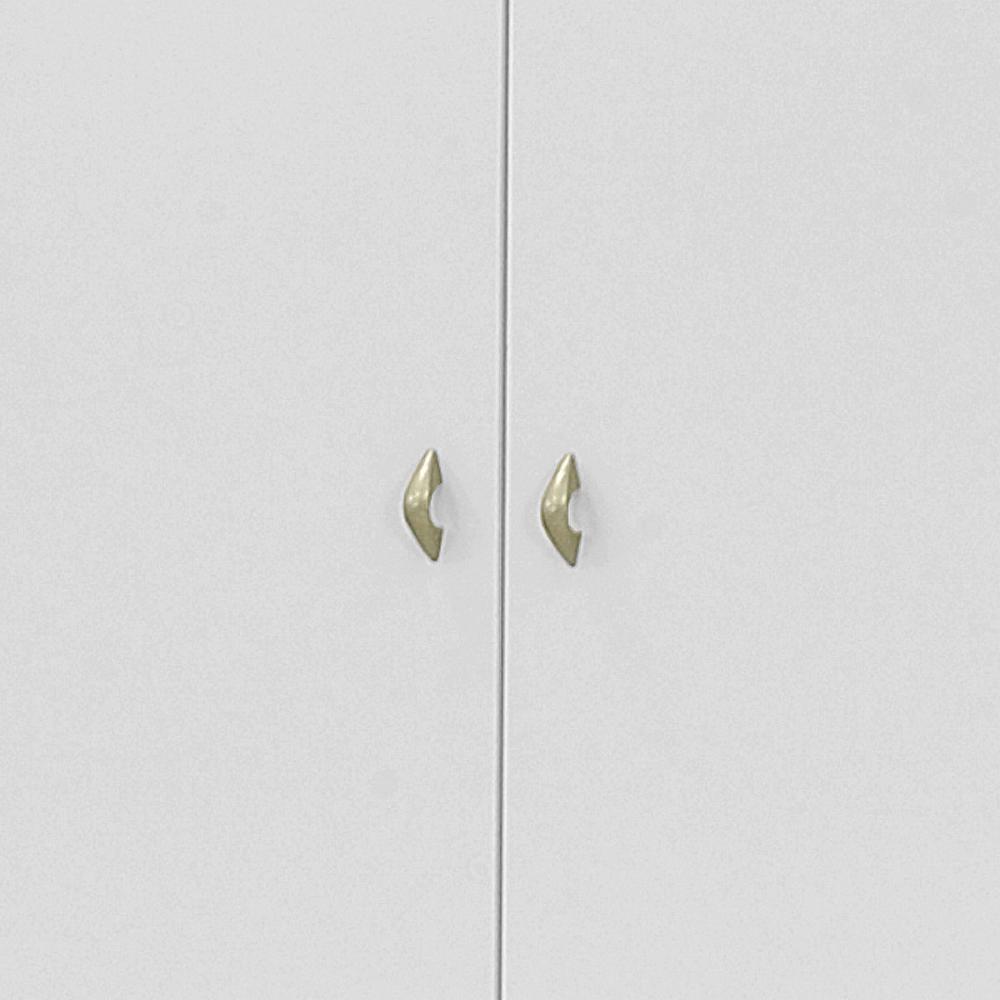 Armário Multiuso Ditália 2 Portas com Rodízios AR-70 Branco