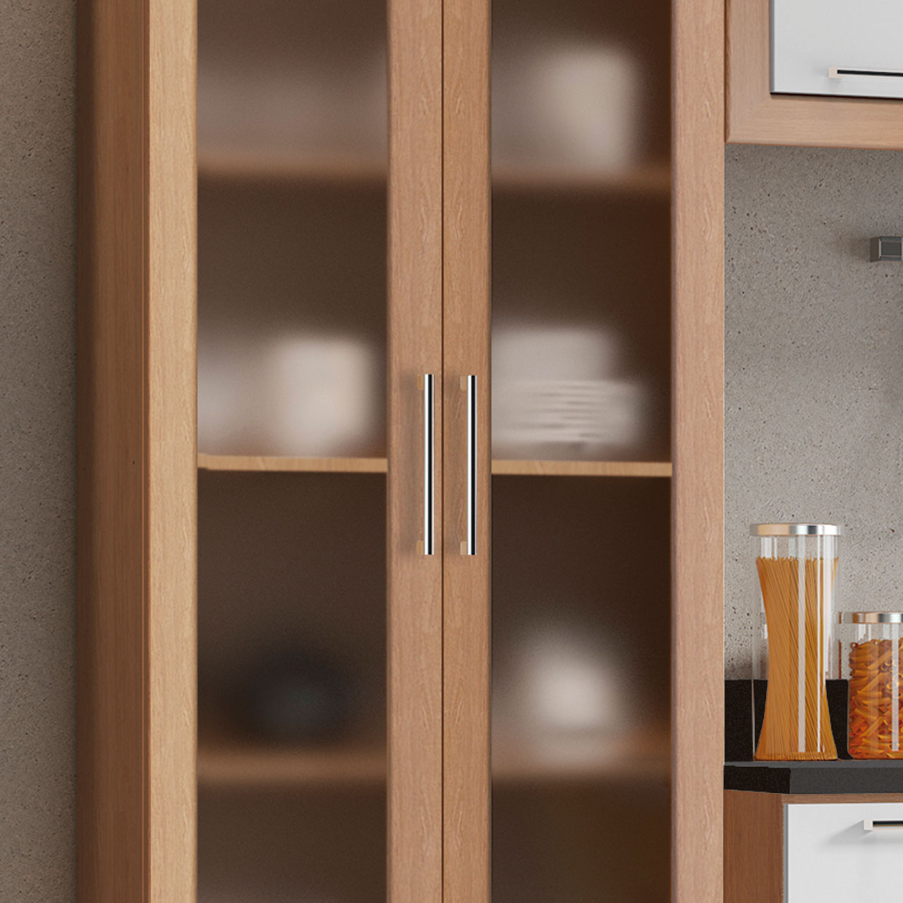 Armário de Cozinha Completo Ditália Aspen 5 Peças CV/BR A10