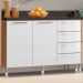 Armário de Cozinha Completo Ditália Aspen 5 Peças CV/BR A10
