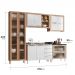 Armário de Cozinha Ditália Aspen 5 Peças Carvalho/Branco A10