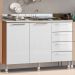 Armário de Cozinha Ditália Aspen 5 Peças Carvalho/Branco A10