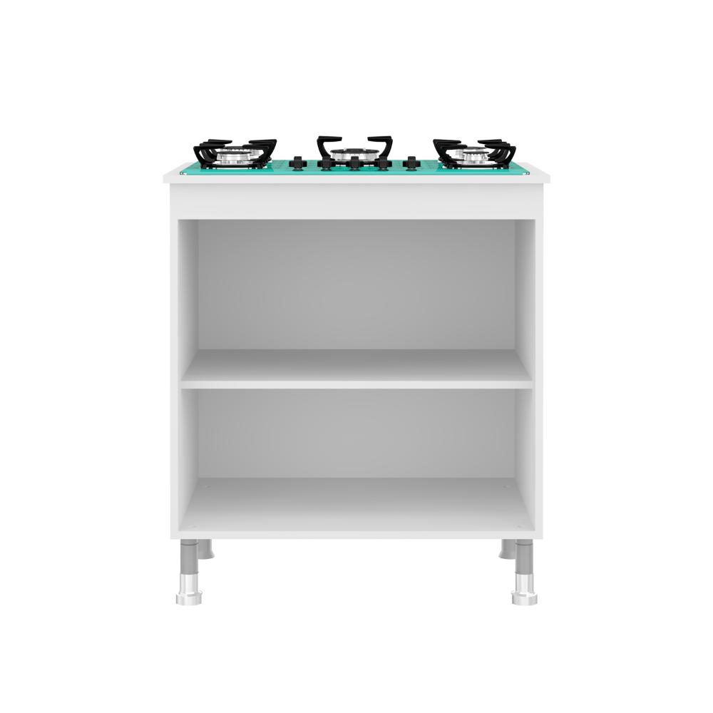 Balcão Cooktop Ditália 2 Portas BA-115 Branco