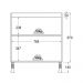 Balcão Cozinha Ditália Aspen 2Pt c/tampo CD-102 Cv/Branco