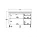 Balcão Cozinha Ditália Aspen CV/BR com Tampo Carvalho CD-171