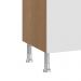Balcão Cozinha Ditália Aspen CV/BR com Tampo Carvalho CD-171