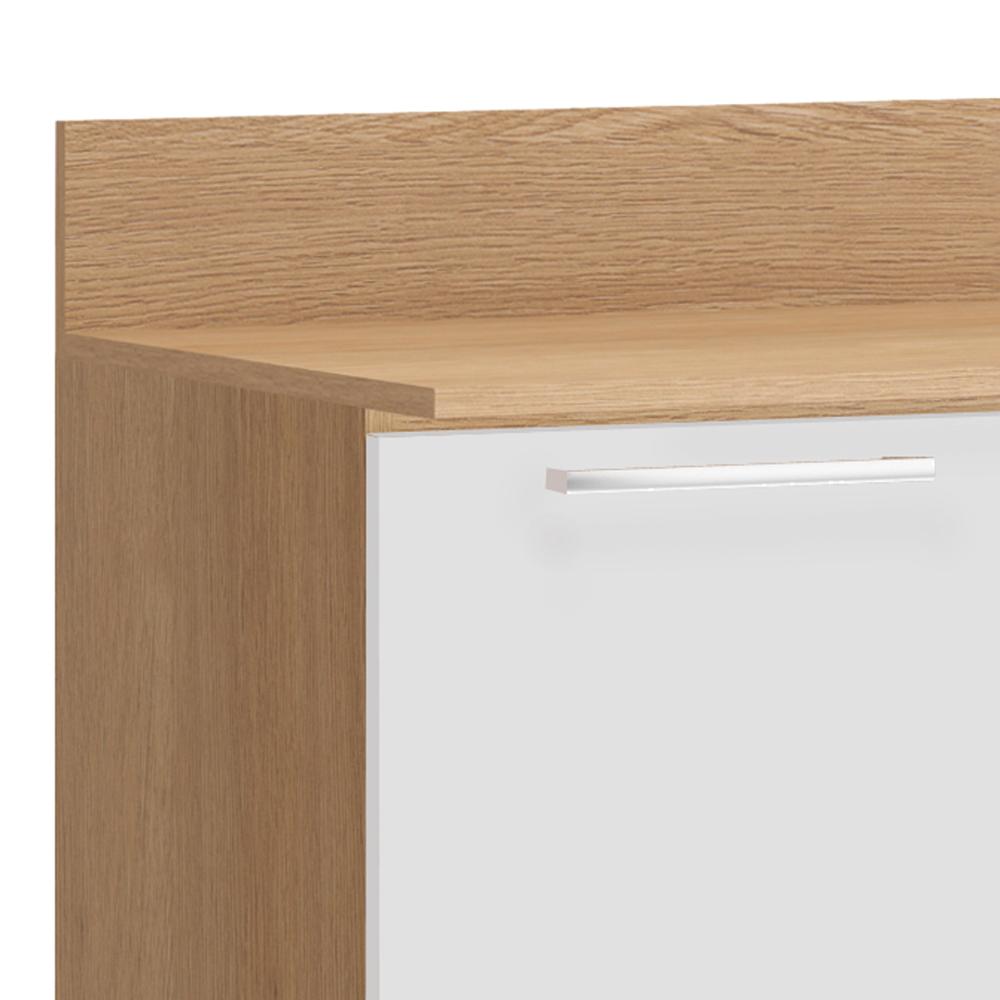 Balcão Cozinha Ditália Aspen CV/BR com Tampo Carvalho CD-171