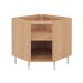 Balcão Ditália Aspen Canto c/ Tampo Carv/Branco CD-106