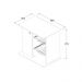 Balcão Fruteira Multiuso Ditália MF-95 Branco/Preto