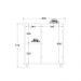 Balcão Fruteira Multiuso Ditália MF-95 Branco/Preto