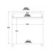 Balcão Micro-ondas Ditália 2 Portas 1 Gaveta BA-35 Branco