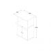 Balcão Micro-ondas Ditália 2 Portas BA-30 Branco