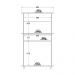 Balcão Micro-ondas Ditália 2 Portas BA-30 Branco