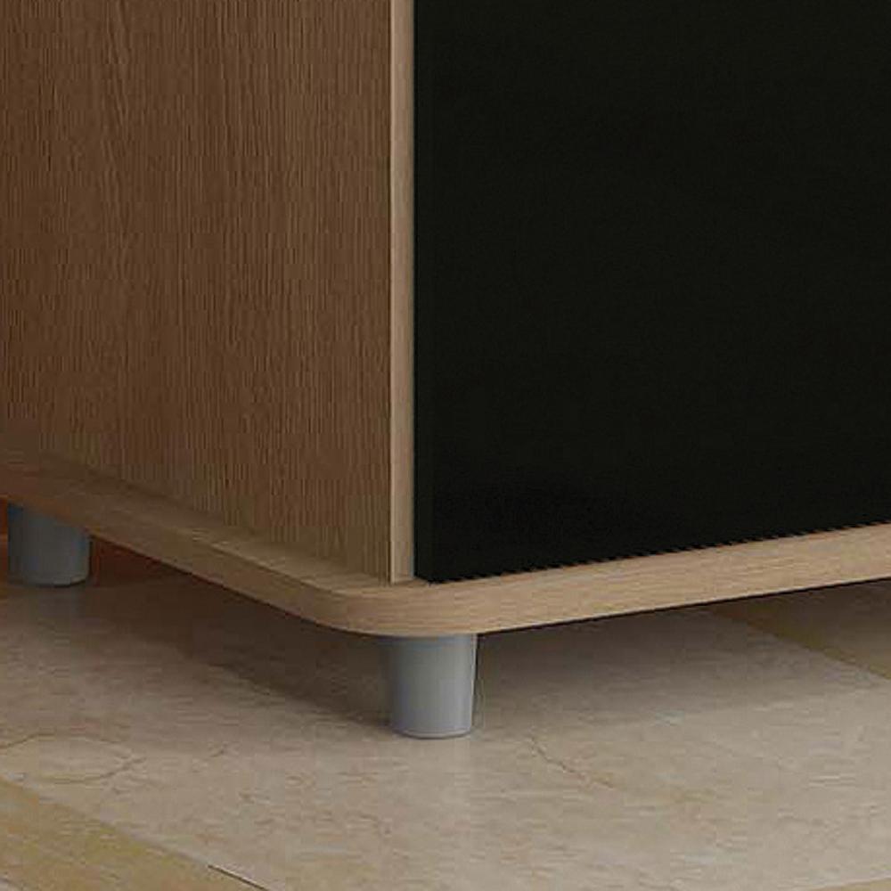 Balcão Micro-ondas Ditália 2 Portas BA-30 Carvalho/Preto