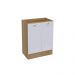 Balcão de Cozinha Ditália Denver Riviera com Branco CD-1012