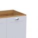 Balcão de Cozinha Ditália Denver Riviera com Branco CD-1012