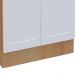 Balcão de Cozinha Ditália Denver Riviera com Branco CD-1012