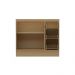Balcão de Cozinha Ditália Denver Riviera com Branco CD-1014
