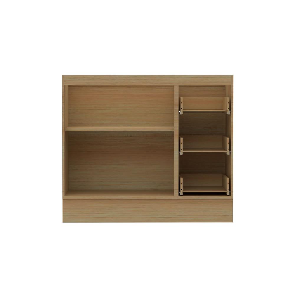 Balcão de Cozinha Ditália Denver Riviera com Branco CD-1014