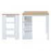 Bancada Cozinha Gourmet Ditália Com 2 Banquetas CD-1022 cor:branco