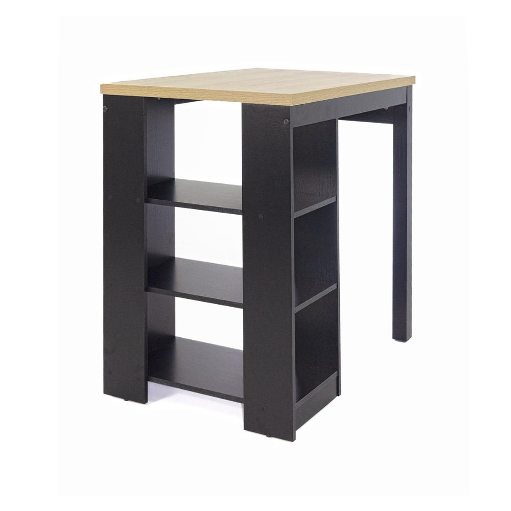 Bancada Cozinha Gourmet Ditália Com 2 Banquetas CD-1022 cor:preto