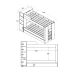 Beliche Cama Aux C/ 3 Colchões Ditália Treliche CM-15 Branco