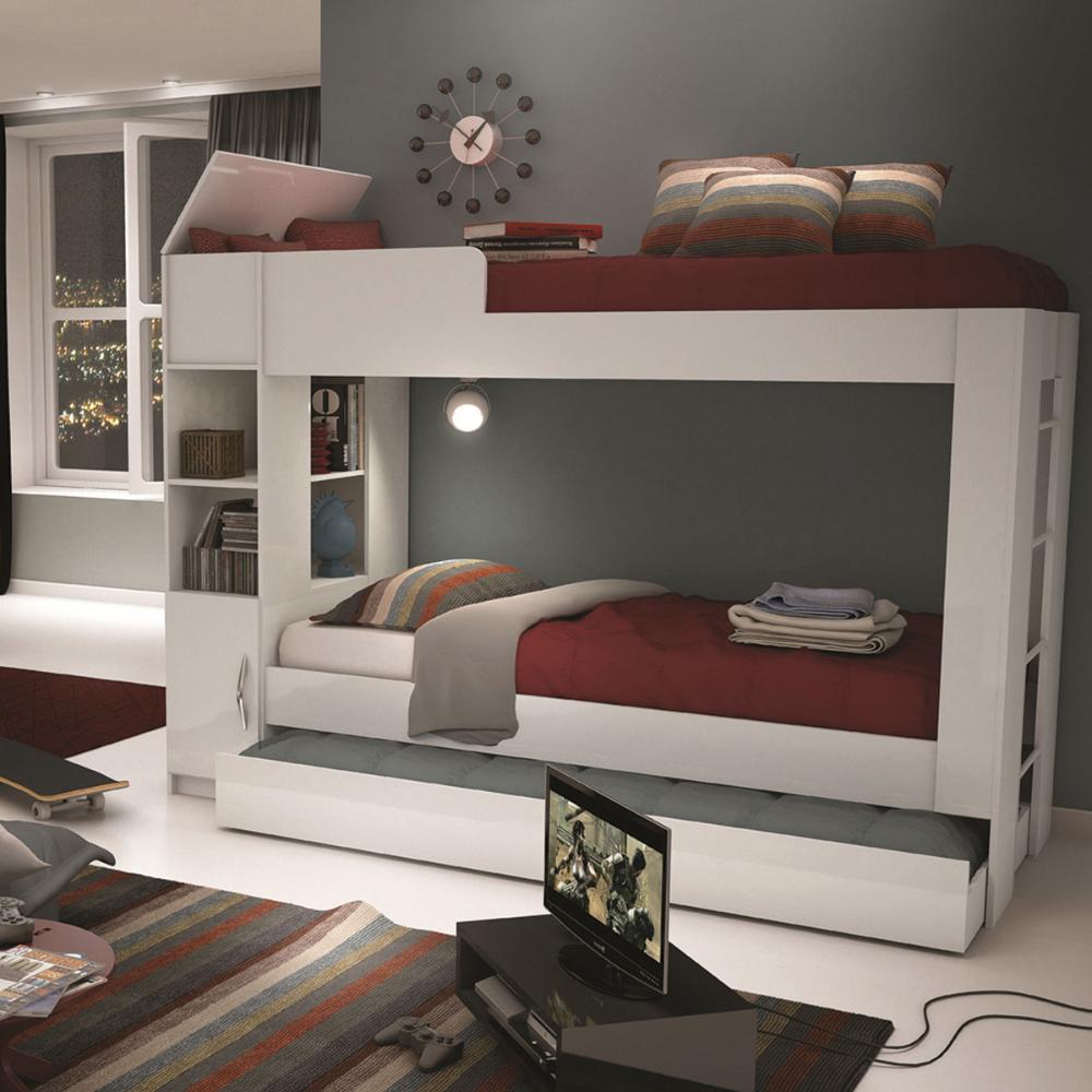 Beliche Cama Auxiliar Ditália Treliche CM-15 Branco