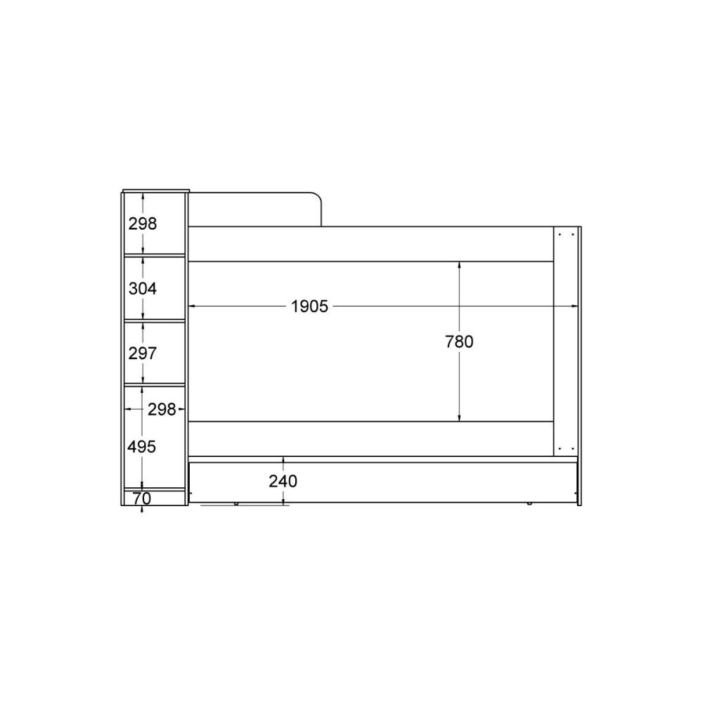 Beliche Cama Auxiliar Ditália Treliche CM-15 Diamond