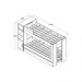 Beliche Ditália Cama Aux c/colchões+ Kit luz CM-15 COR:branco
