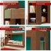 Beliche Ditália Cama Aux c/colchões+ Kit luz CM-15 COR:diamond