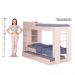 Beliche Ditália Cama Auxiliar com kit luz CM-15 COR:branco