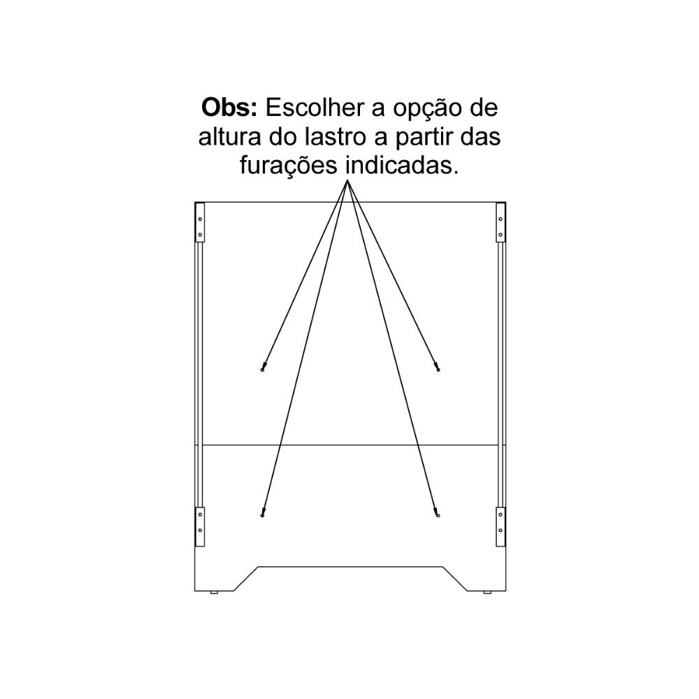 Berço Ditália Multifuncional 3x1 BBI-51 Branco