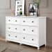 Cômoda 6 Gavetas com divisoria Ditália DM-217 Branco