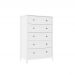 Cômoda Alta Ditália 5 Gavetas DM-229 Branco