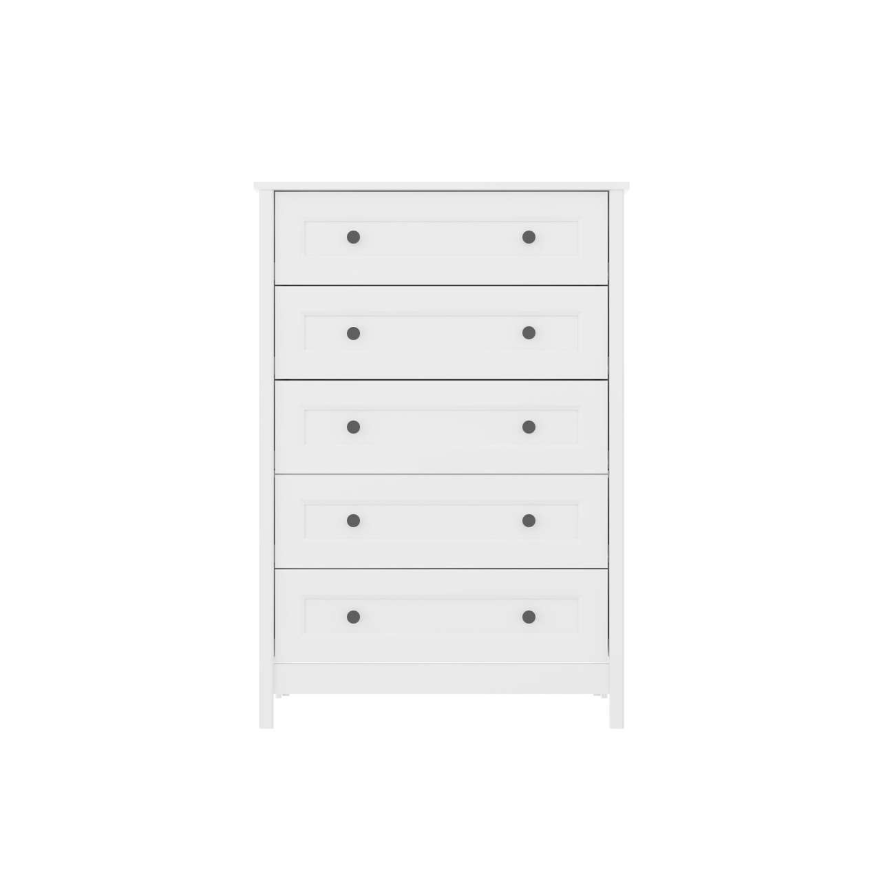 Cômoda Alta Ditália 5 Gavetas DM-229 Branco