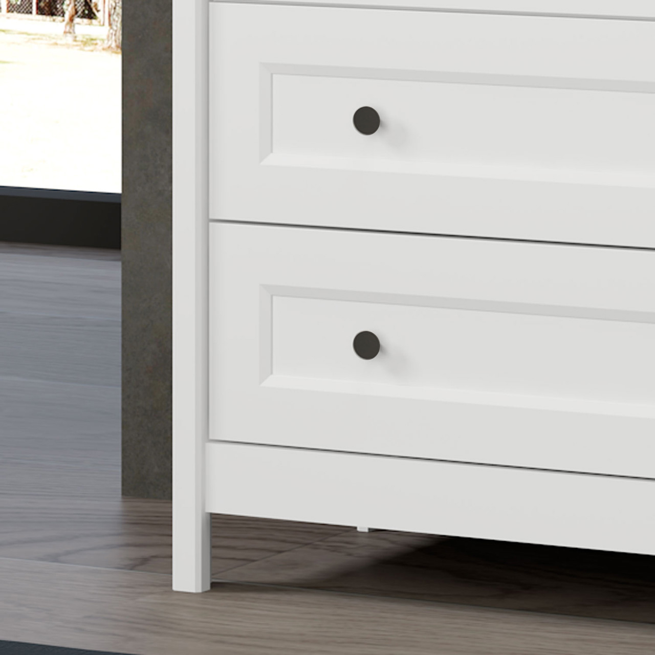 Cômoda Alta Ditália 5 Gavetas DM-229 Branco
