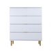 Cômoda Ditália 4 Gavetas DM-239 cor:branco