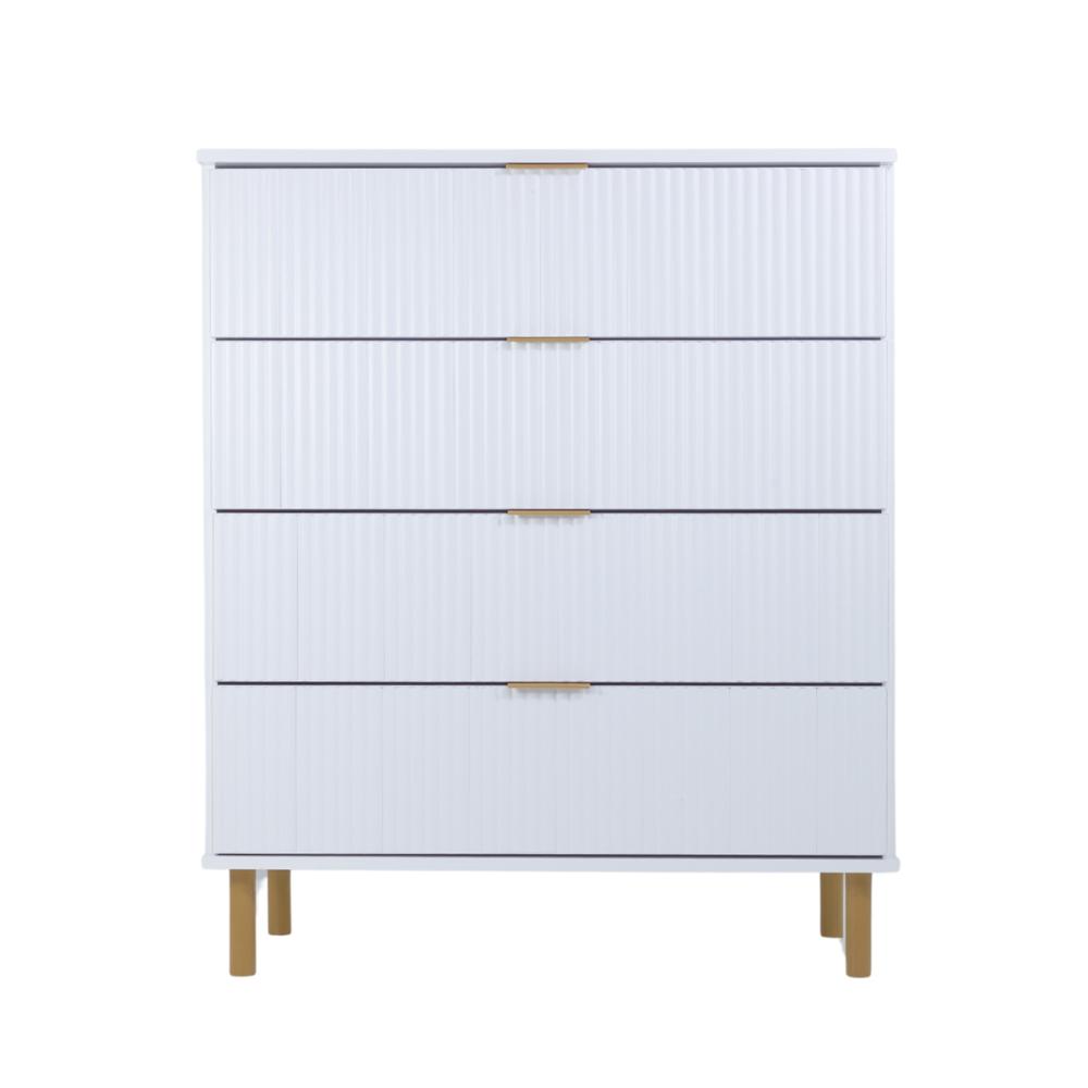 Cômoda Ditália 4 Gavetas DM-239 cor:branco