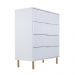 Cômoda Ditália 4 Gavetas DM-239 cor:branco