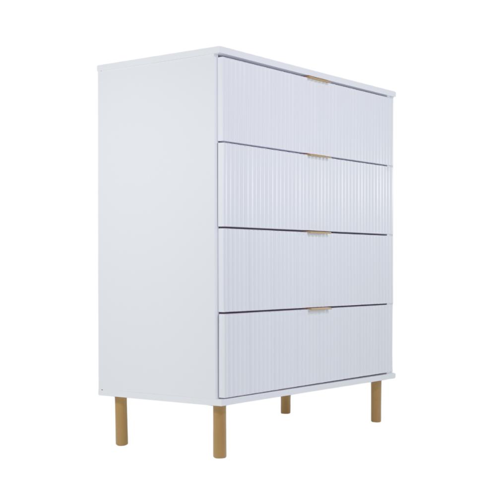 Cômoda Ditália 4 Gavetas DM-239 cor:branco