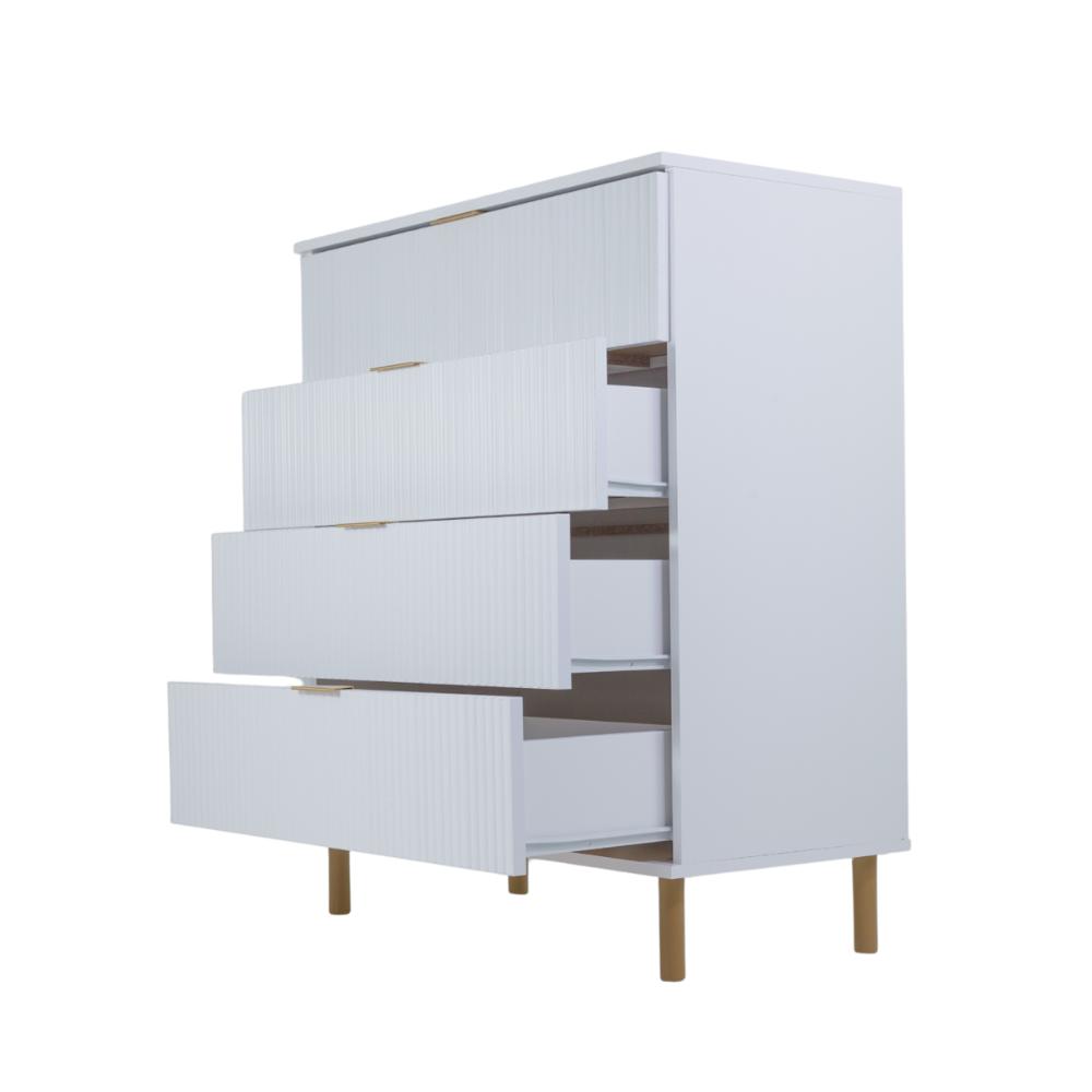 Cômoda Ditália 4 Gavetas DM-239 cor:branco