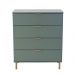 Cômoda Ditália 4 Gavetas DM-242 Verde Oliva