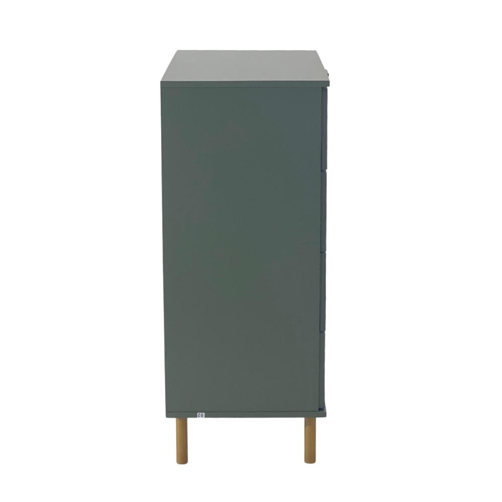 Cômoda Ditália 4 Gavetas DM-242 Verde Oliva