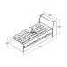 Cama Solteiro Bicama Ditália BB-28 Diamond