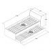 Cama Solteiro Bicama Ditália BB-28 Diamond