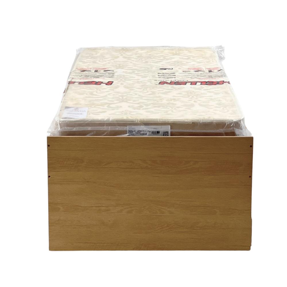 Cama Solteiro Bicama Ditália com Colchões CM-20 cor:Riviera