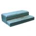 Cama Solteiro Bicama Ditália com Colchões CM-20 cor:Verde Oliva