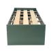 Cama Solteiro Bicama Ditália com Colchões CM-20 cor:Verde Oliva