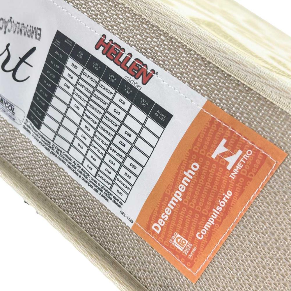 Colchão Solteiro Hellen 188cmx78cmx12cm D23
