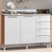 Cozinha Ditália Aspen s/tampo s/pia Carv/Branco A58