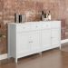 Cristaleira + Aparador Buffet Ditália E-954 + R-626 Branco